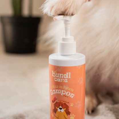Kókusz & Papaya – 2 az 1-ben Kutyasampon és Kondicionáló (300 ml)